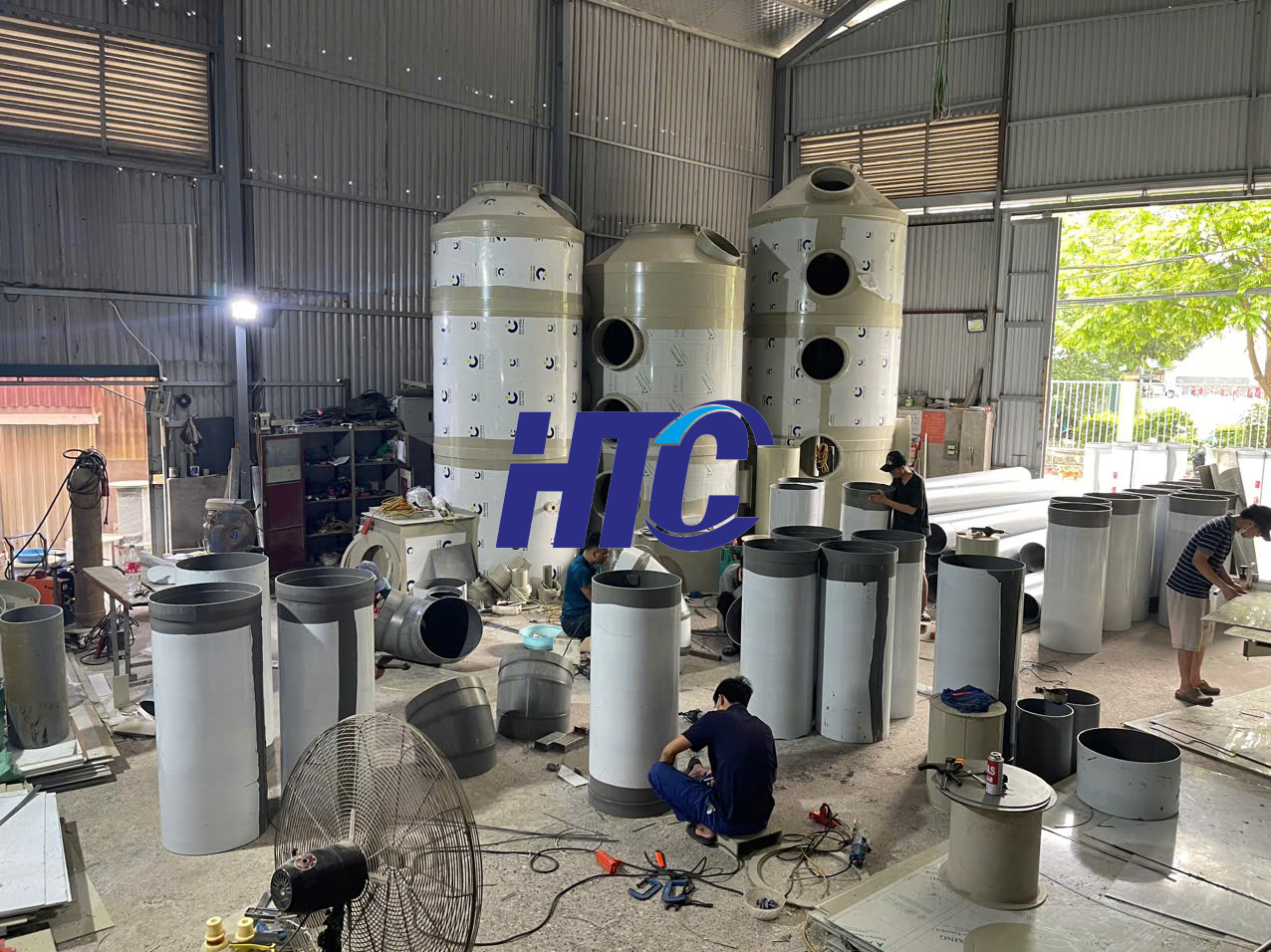 Tháp Khí Nhựa PP – Giải Pháp Xử Lý Khí Thải Hiệu Quả Cho KCN Cẩm Khê, Phú Thọ